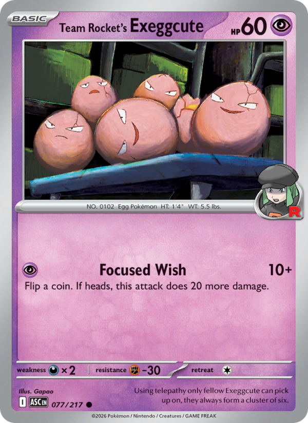 077 [ASC] Team Rocket's Exeggcute -