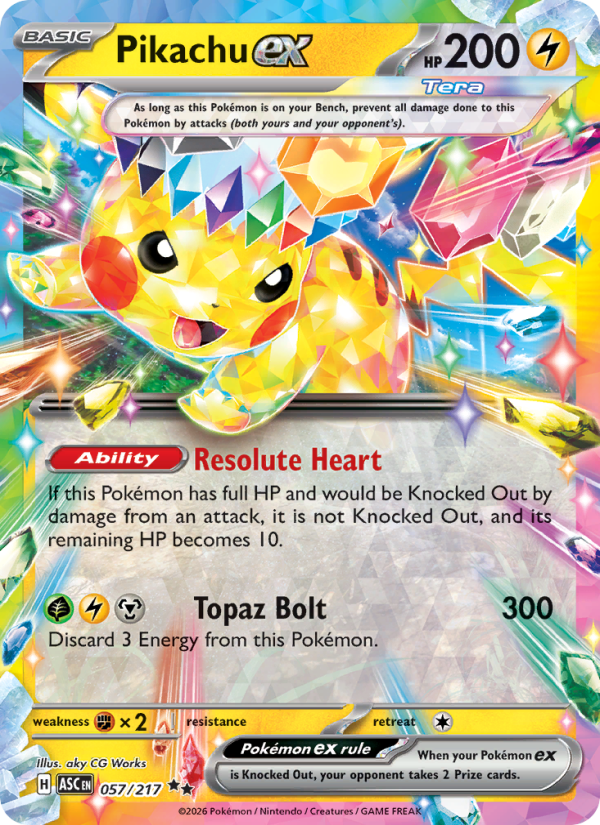 057 [ASC] Pikachu ex -