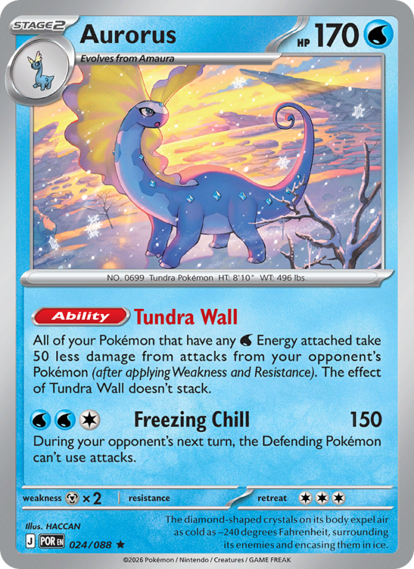 024 [POR] Aurorus (Reverse Holo) - Rare