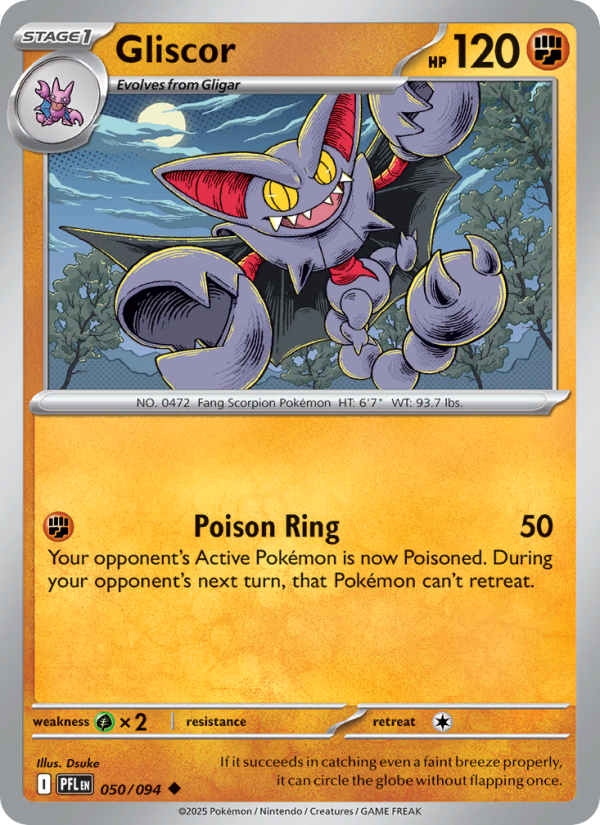050 [PFL] Gliscor (Reverse Holo) - Uncommon