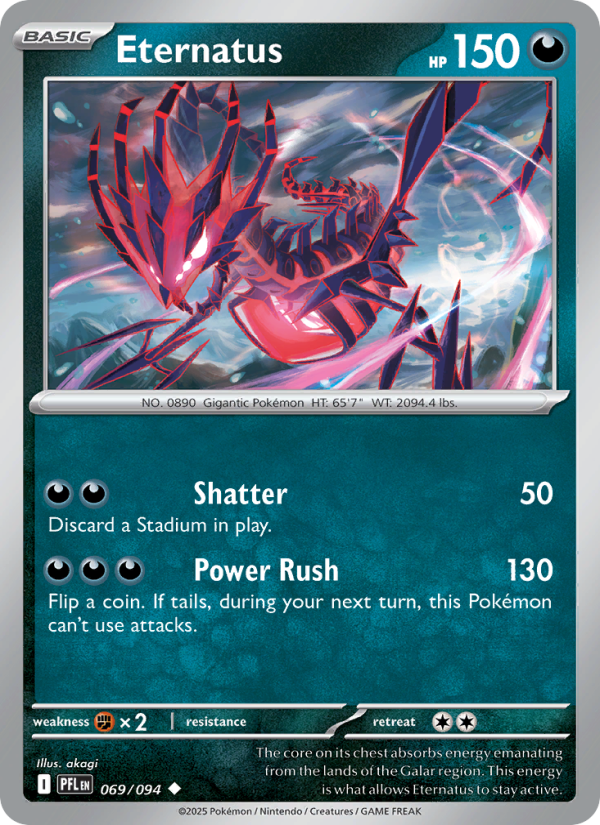 069 [PFL] Eternatus (Reverse Holo) - Uncommon