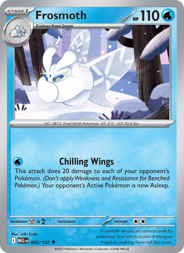 043 [MEG] Frosmoth (Reverse Holo) - Uncommon