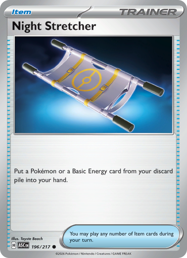 196 [ASC] Night Stretcher (Reverse Holo) - Common