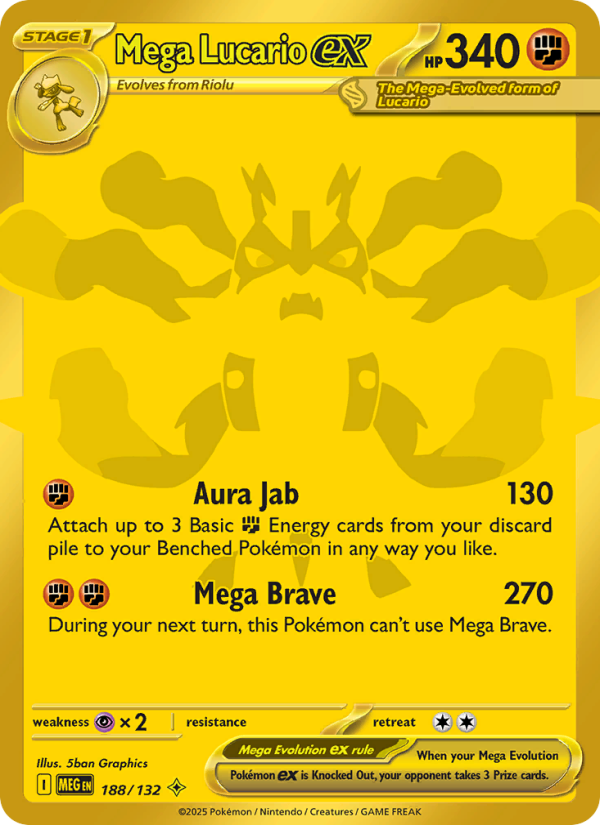 188 [MEG] Mega Lucario ex -