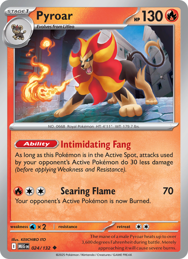 024 [MEG] Pyroar (Reverse Holo) - Uncommon