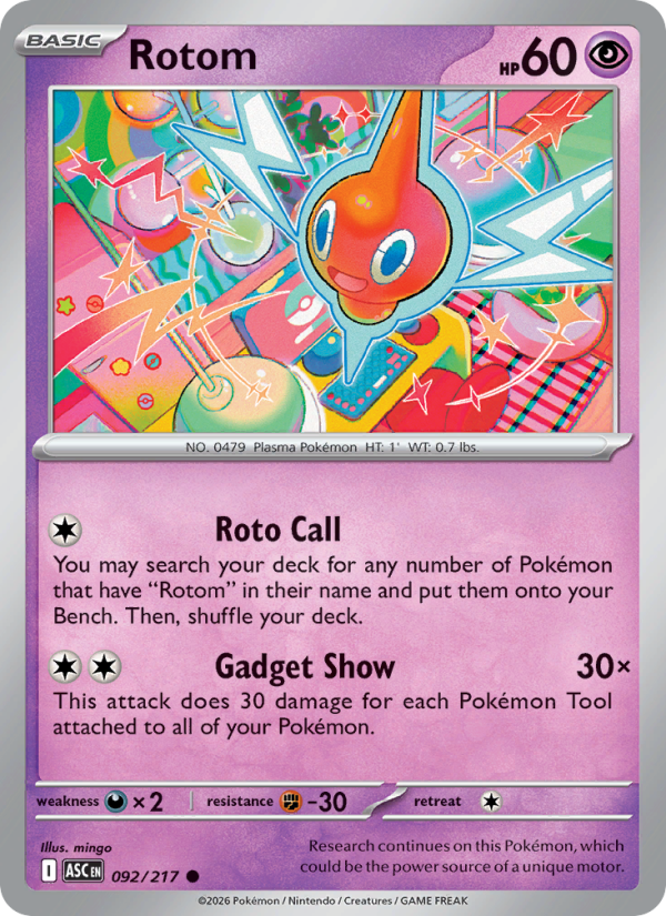 092 [ASC] Rotom (Reverse Holo - Energy) - Common