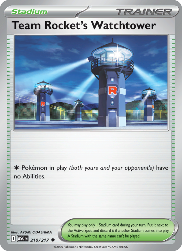 210 [ASC] Team Rocket's Watchtower (Reverse Holo) - Uncommon