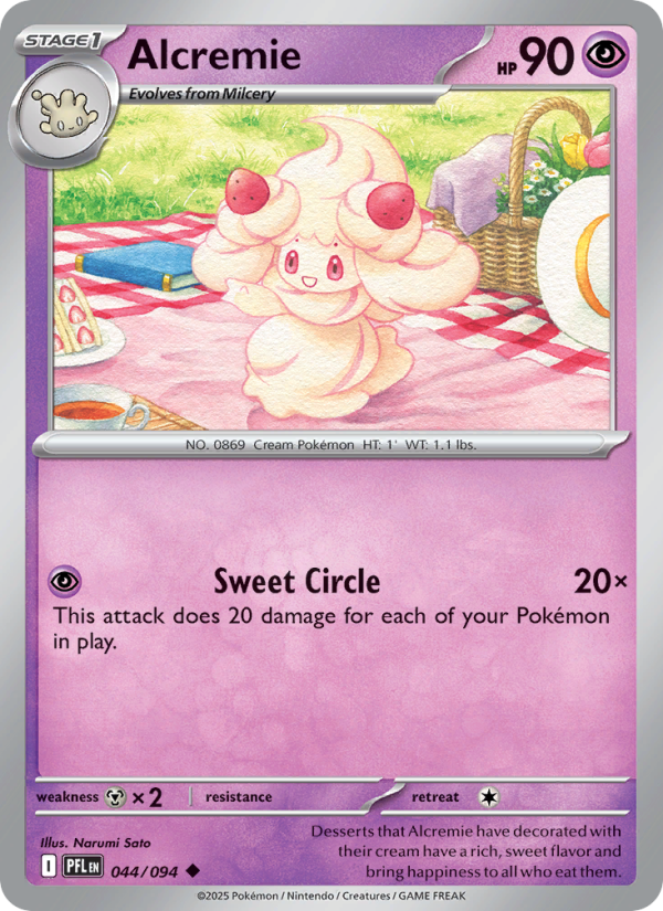 044 [PFL] Alcremie (Reverse Holo) - Uncommon
