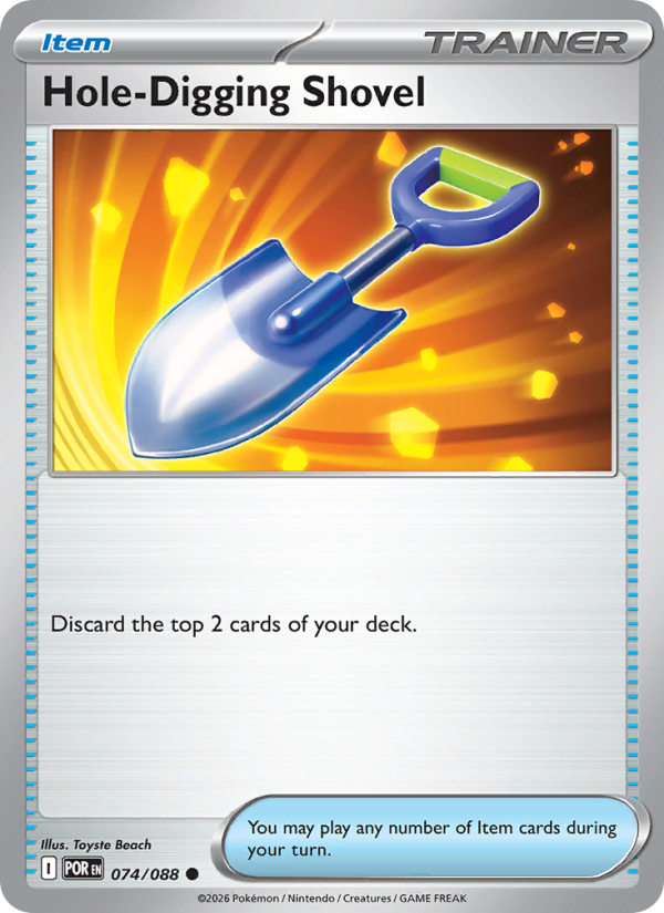 074 [POR] Hole-Digging Shovel (Reverse Holo) - Common