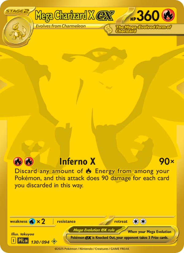 130 [PFL] Mega Charizard X ex -