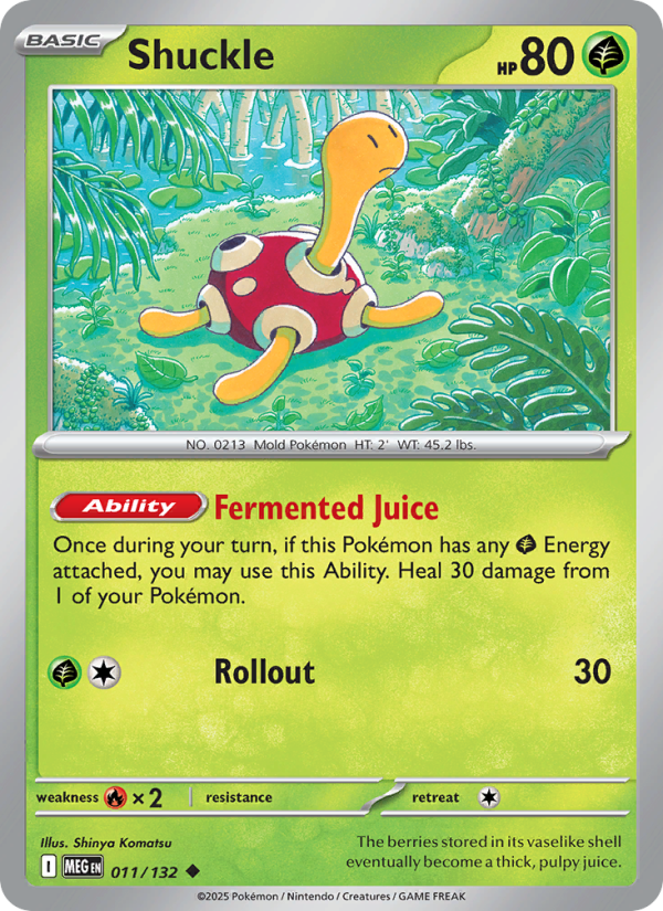 011 [MEG] Shuckle (Reverse Holo) - Uncommon