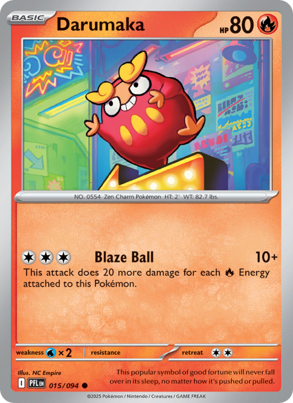 015 [PFL] Darumaka (Reverse Holo) - Common