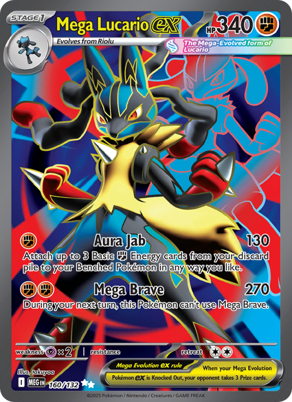 160 [MEG] Mega Lucario ex -