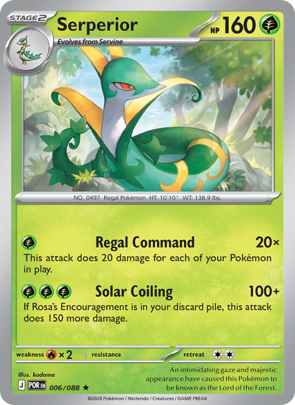 006 [POR] Serperior (Reverse Holo) - Rare