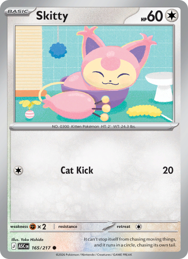 165 [ASC] Skitty (Reverse Holo - Energy) - Common