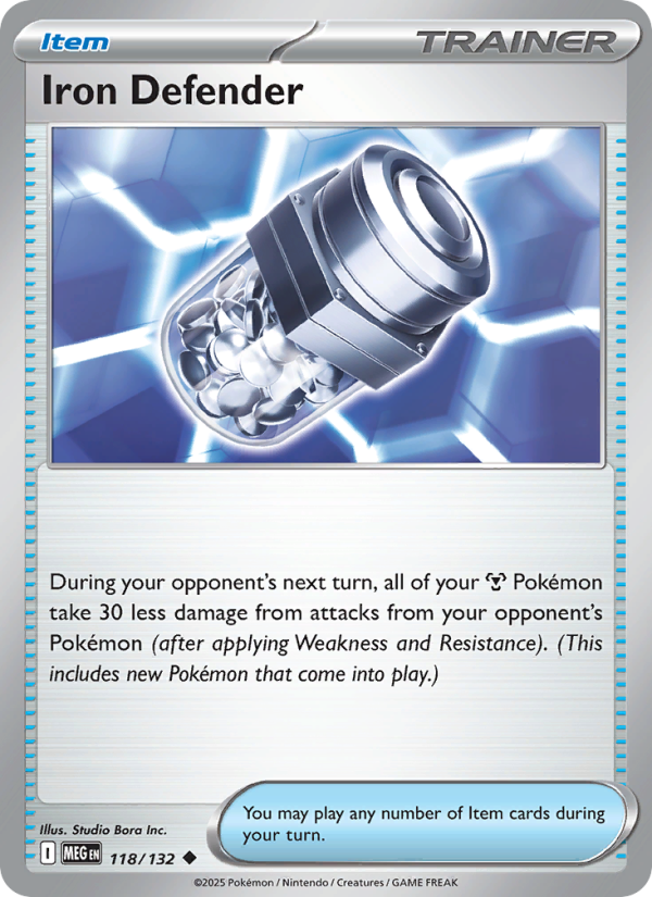 118 [MEG] Iron Defender (Reverse Holo) - Uncommon