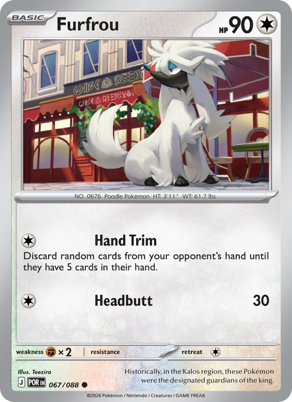 067 [POR] Furfrou (Reverse Holo) - Common