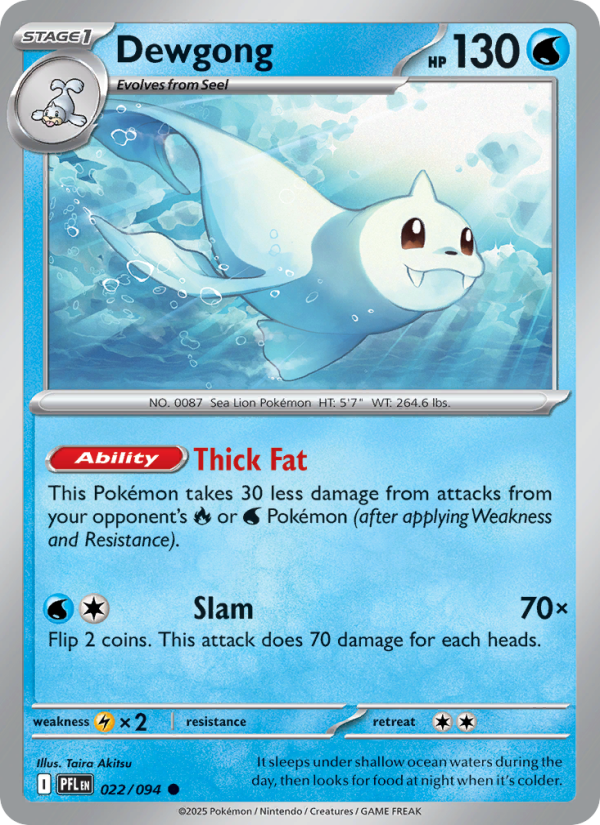 022 [PFL] Dewgong (Reverse Holo) - Common