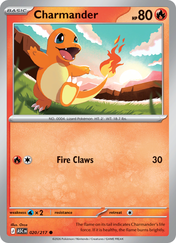 020 [ASC] Charmander (Reverse Holo - Energy) - Common
