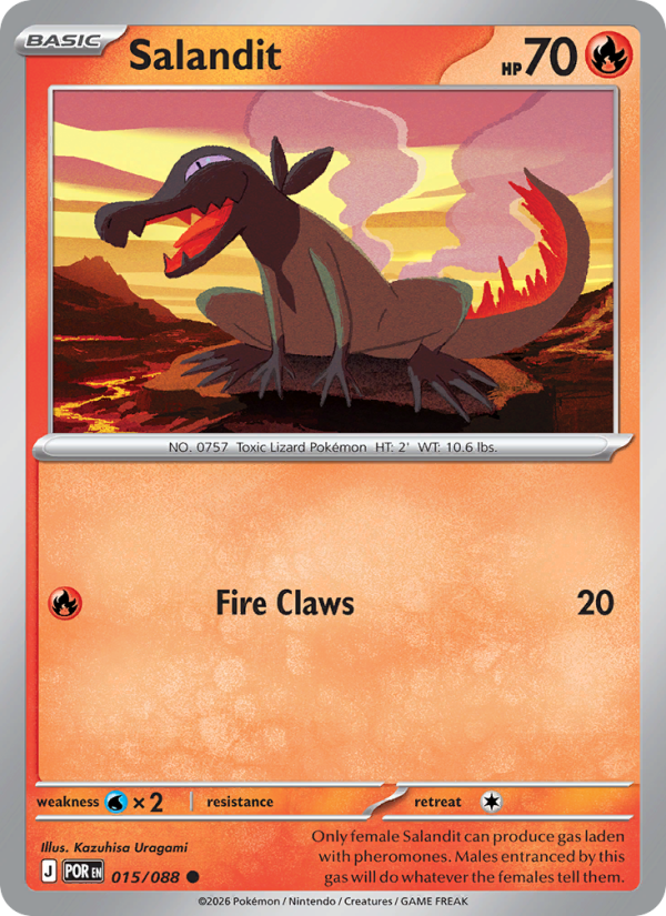 015 [POR] Salandit (Reverse Holo) - Common