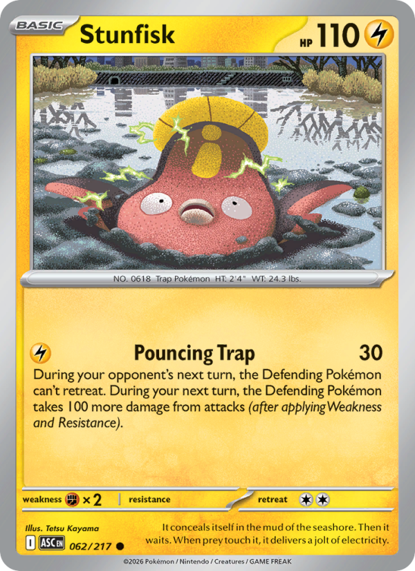 062 [ASC] Stunfisk (Reverse Holo - Quick Ball) - Common