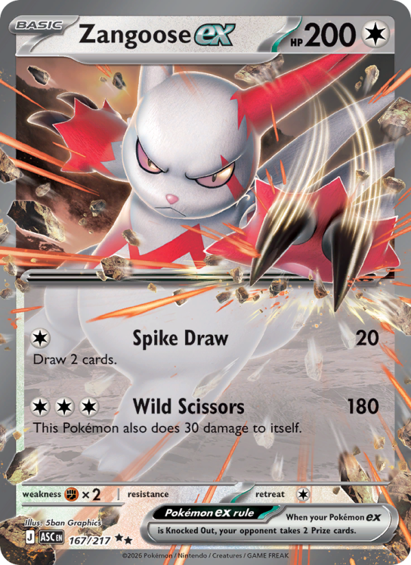 167 [ASC] Zangoose ex -