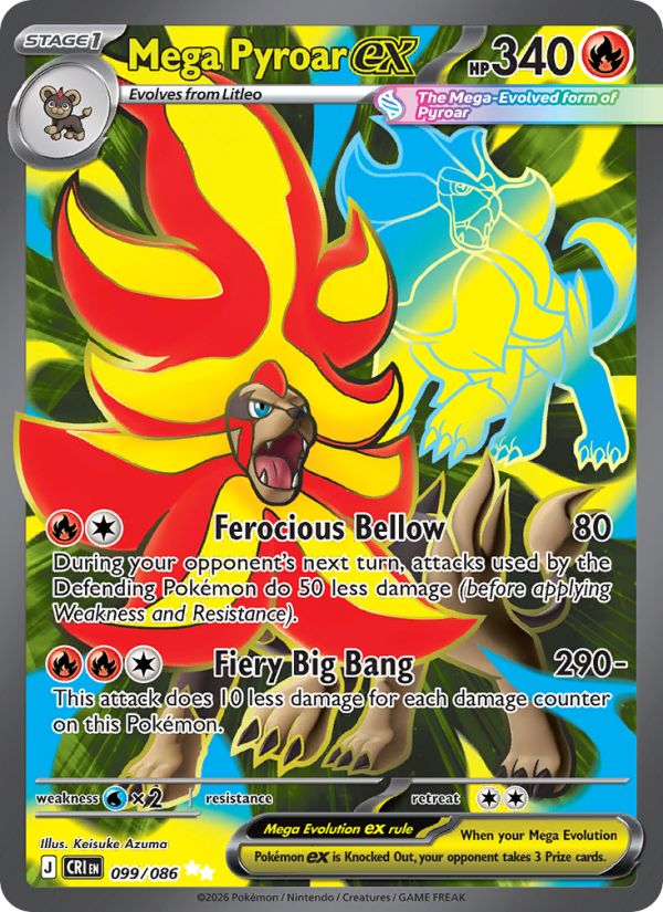 099 [CRI] Mega Pyroar ex -