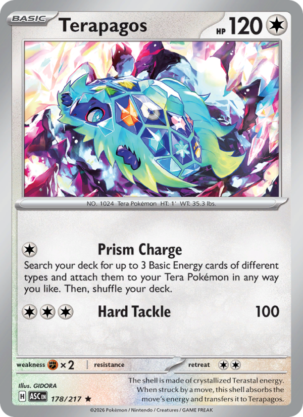 178 [ASC] Terapagos (Reverse Holo - Energy) - Rare