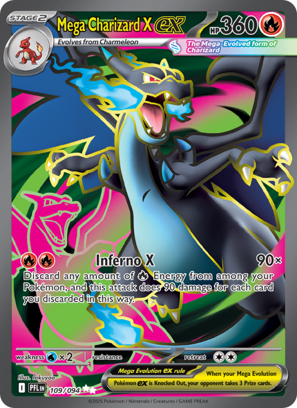 109 [PFL] Mega Charizard X ex -