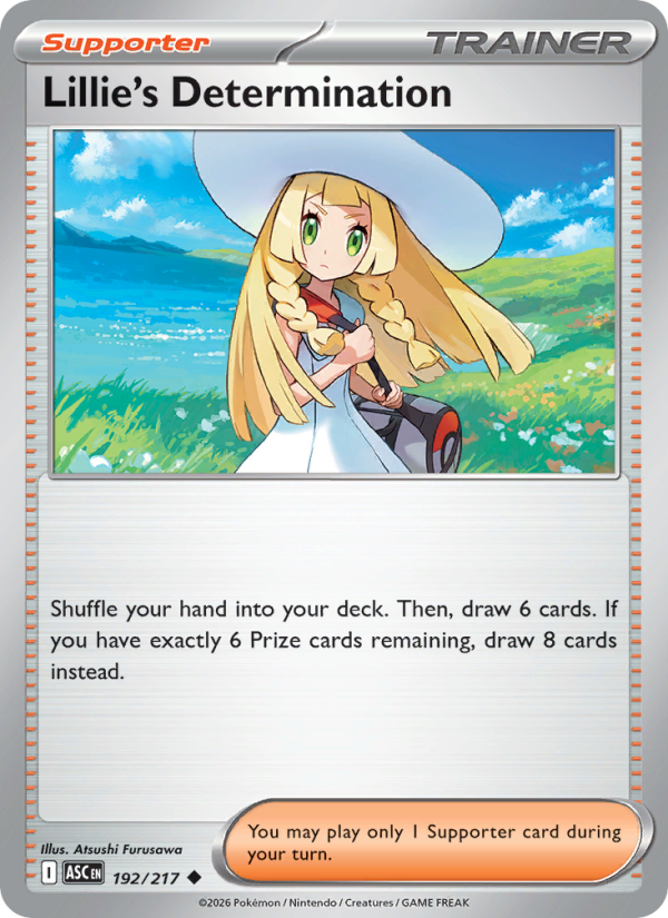 192 [ASC] Lillie's Determination (Reverse Holo) - Uncommon