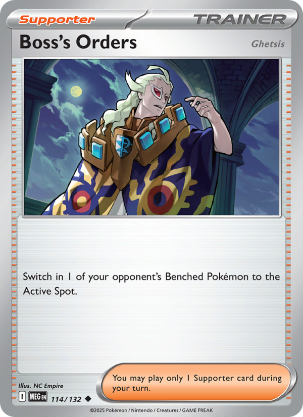 114 [MEG] Boss's Orders (Reverse Holo) - Uncommon