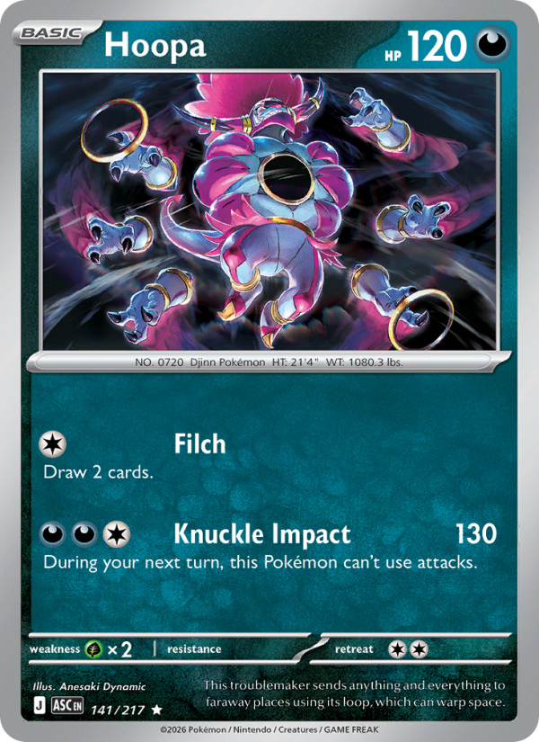 141 [ASC] Hoopa (Reverse Holo - Poké Ball) - Rare