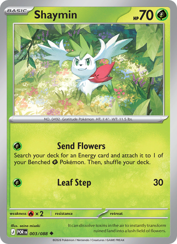 003 [POR] Shaymin (Reverse Holo) - Uncommon