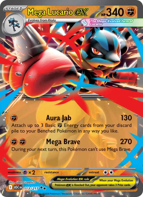 113 [ASC] Mega Lucario ex -