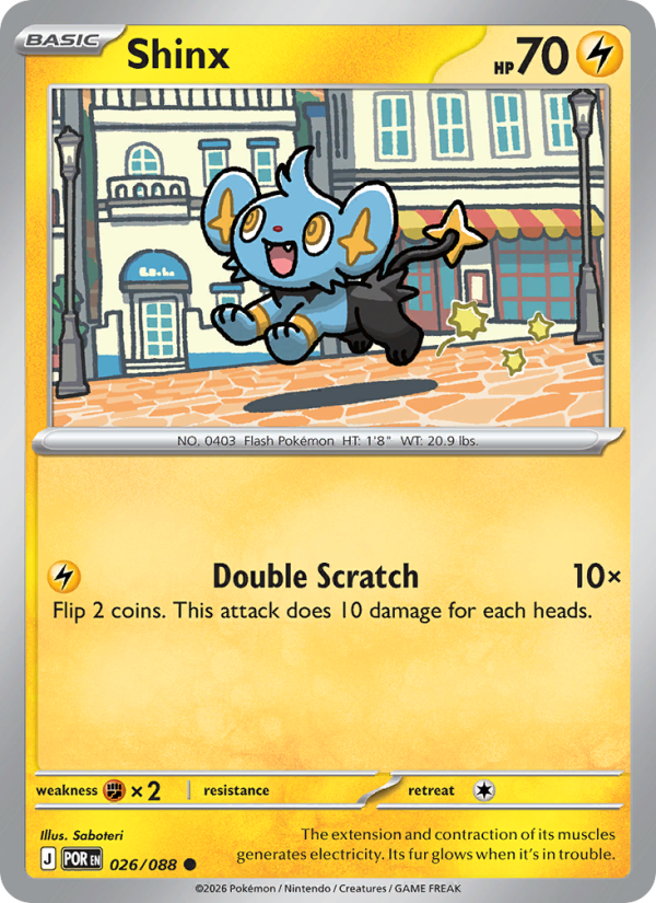 026 [POR] Shinx (Reverse Holo) - Common