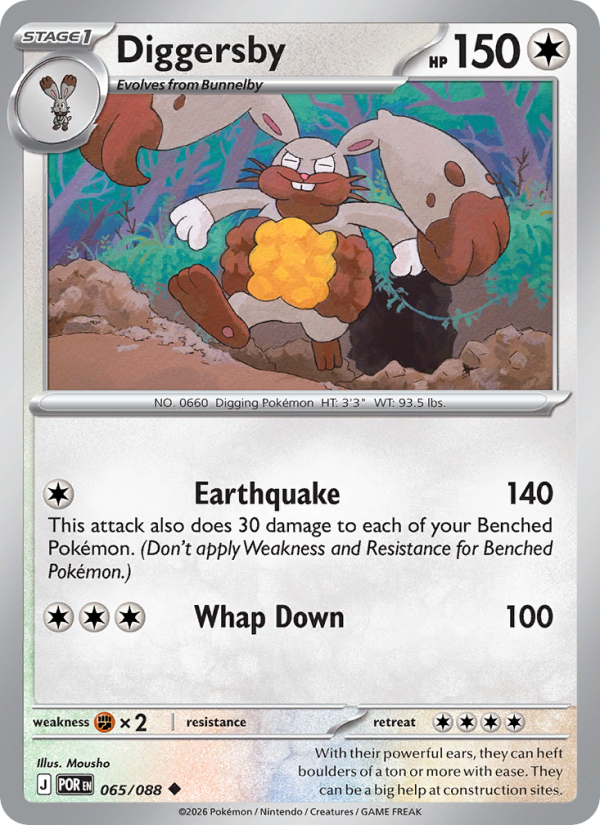 065 [POR] Diggersby (Reverse Holo) - Uncommon
