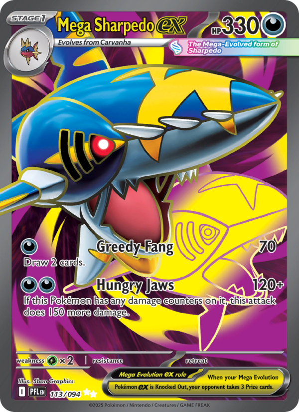 113 [PFL] Mega Sharpedo ex -