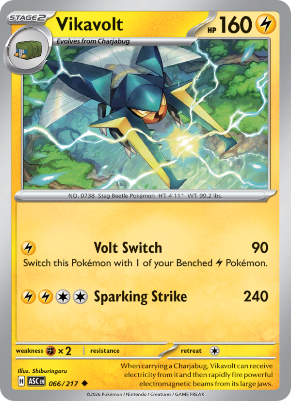 066 [ASC] Vikavolt (Reverse Holo - Energy) - Uncommon