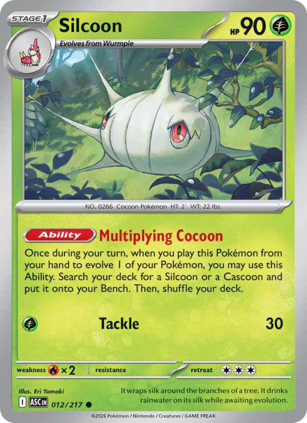 012 [ASC] Silcoon (Reverse Holo - Love Ball) - Common