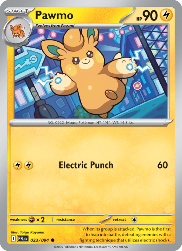 033 [PFL] Pawmo (Reverse Holo) - Common