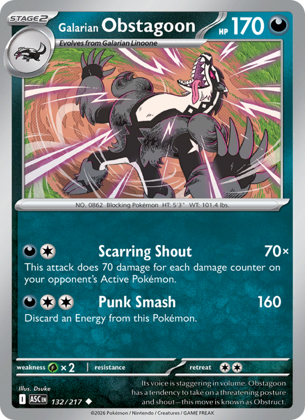132 [ASC] Galarian Obstagoon -