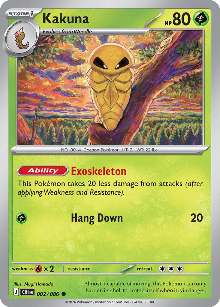 002 [CRI] Kakuna (Reverse Holo) - Common