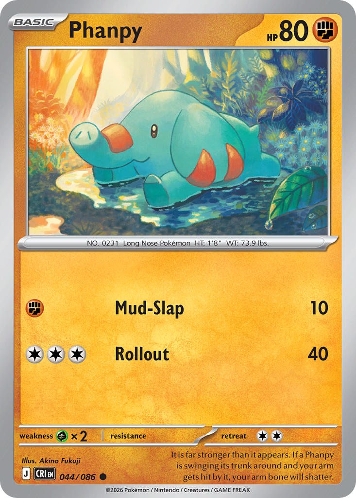 044 [CRI] Phanpy (Reverse Holo) - Common