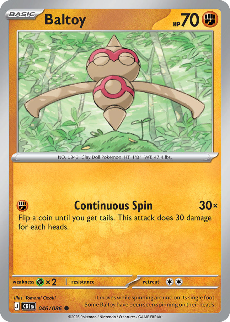 046 [CRI] Baltoy (Reverse Holo) - Common
