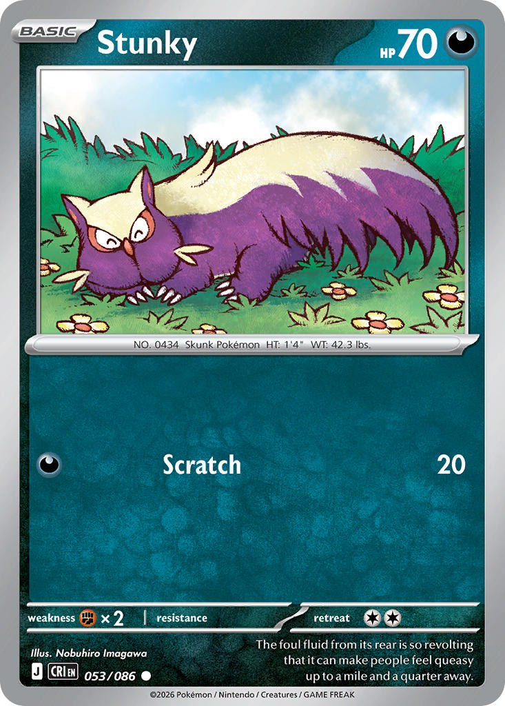 053 [CRI] Stunky (Reverse Holo) - Common