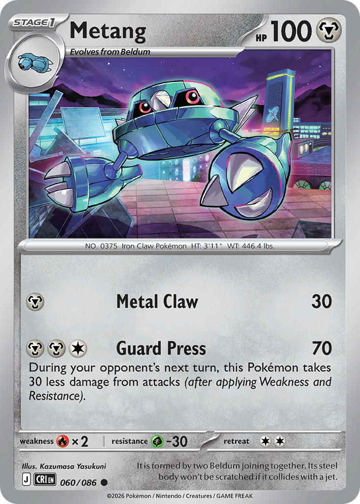 060 [CRI] Metang (Reverse Holo) - Common