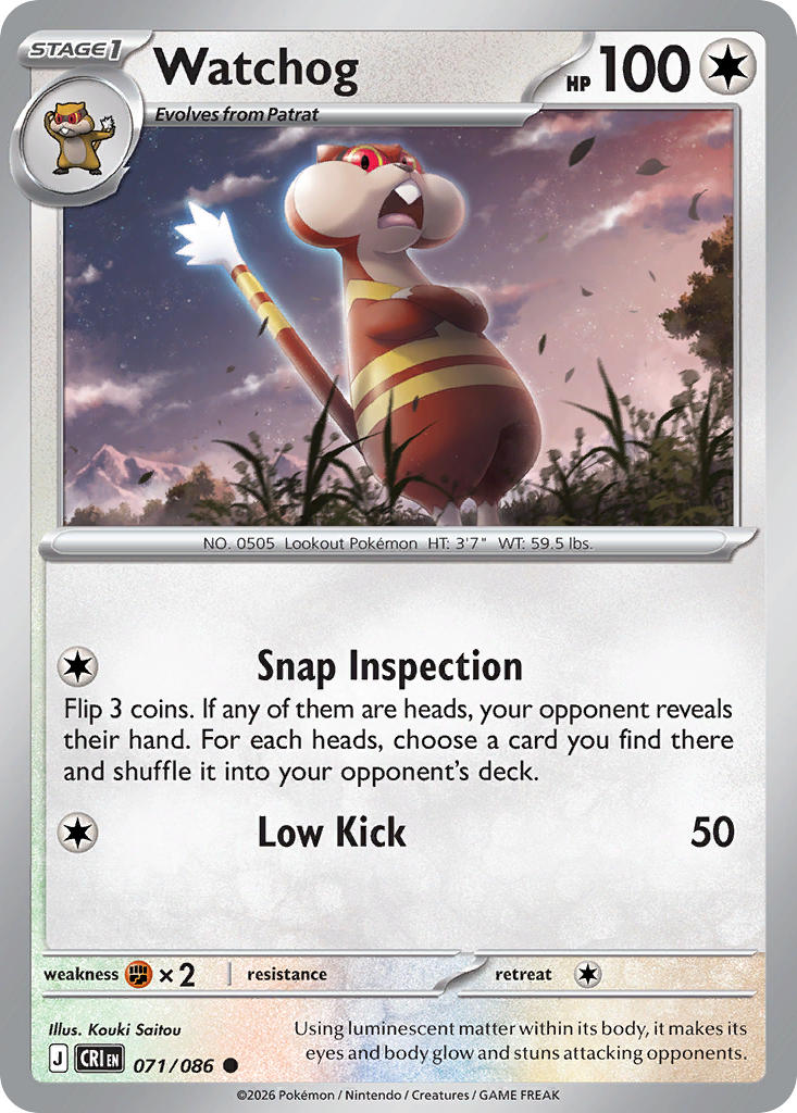 071 [CRI] Watchog (Reverse Holo) - Common