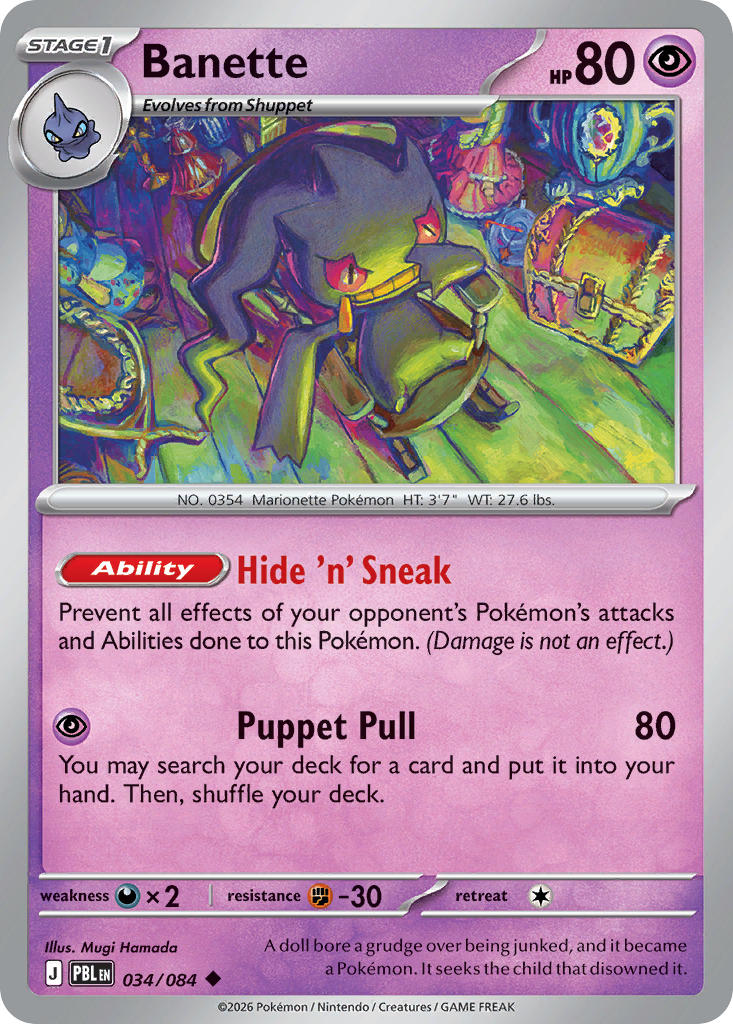 034 [PBL] Banette - Uncommon