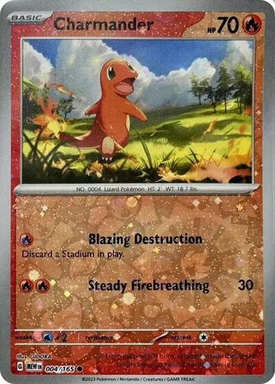Charmander - 004/165 (Reverse Cosmos Holo) (Costco Exclusive) [MEW] - 004/165 - Promo/Holofoil
