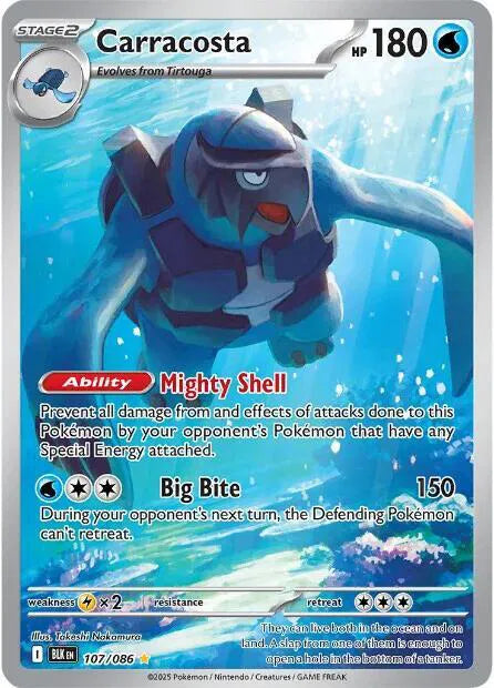 Carracosta [BLK] - 107/086 - Illustration Rare/Holofoil